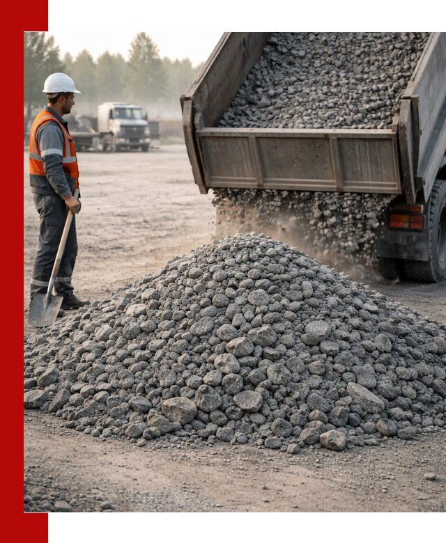 Гранитный щебень фракции 100–201 для строительства в Златоусте