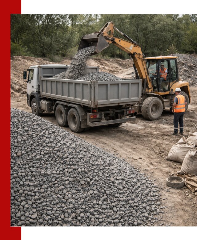 Доставка гравийного щебня в Златоусте оптом и в розницу
