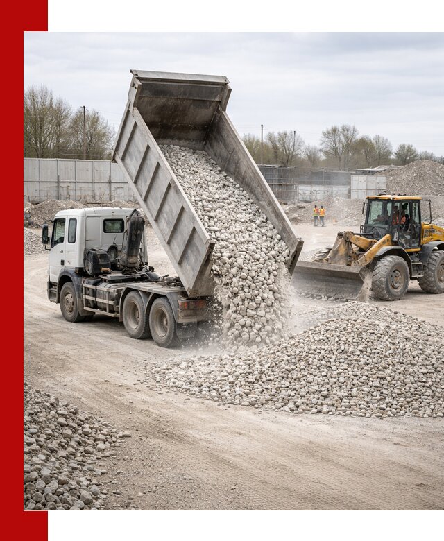 Доставка и продажа известнякового щебня в Златоусте