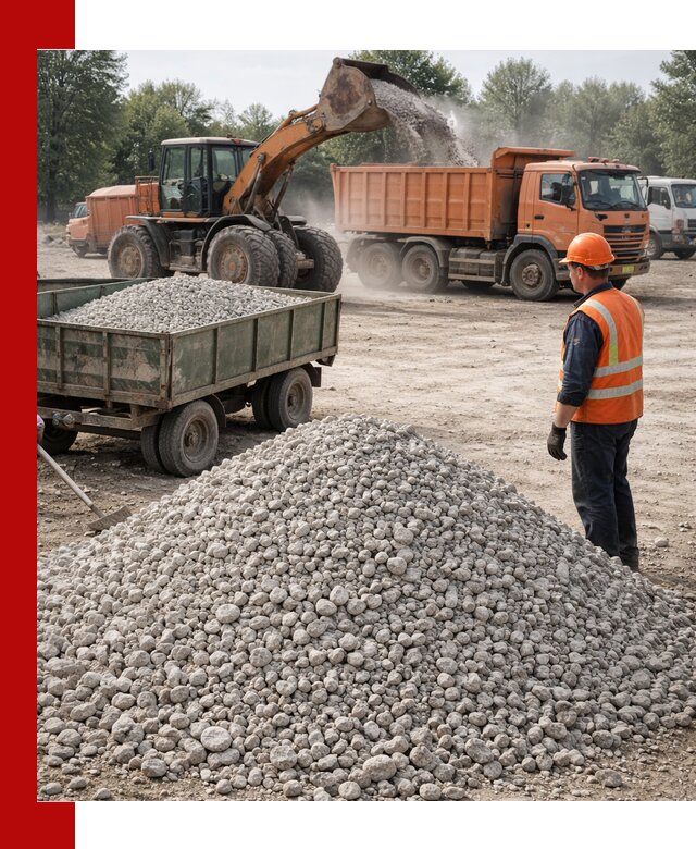 Доставка известнякового щебня фракция 20–40 в Златоусте