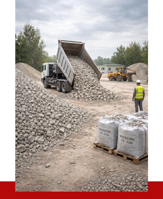 Известняковый щебень фракция 70-150 в Златоусте от 1289 р. | ПРОНЕРУДЗлт