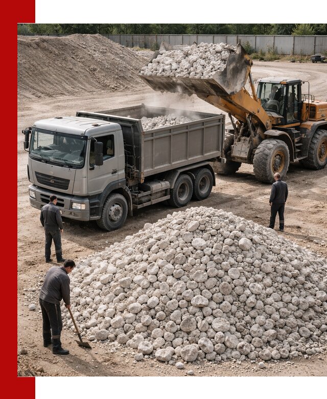 Известняковый щебень фракция 70–150 с доставкой в Златоусте