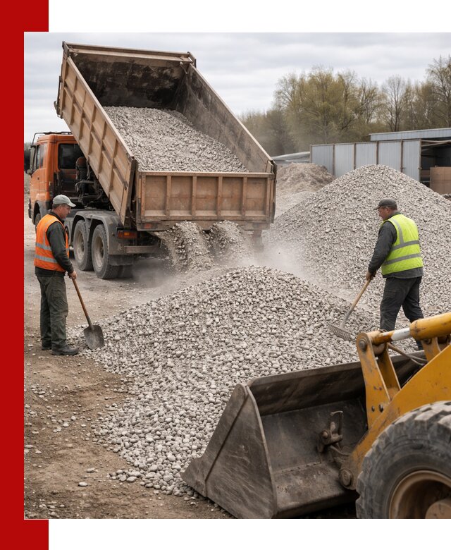 Доломитовый щебень фракции 5-20 с доставкой в Златоусте