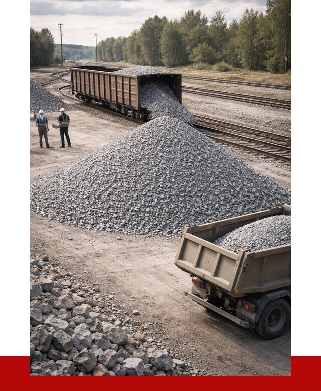 Железнодорожный щебень 20-60 в Златоусте от 1753 р. | ПРОНЕРУДЗлт