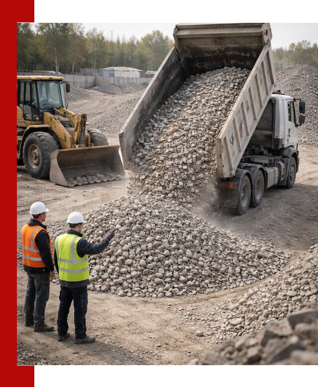 Вторичный щебень фракция 40–70 доставка в Златоусте