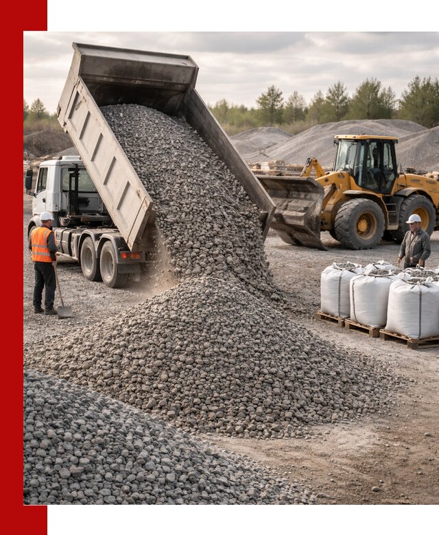 Бетонный щебень фракция 5–20 с доставкой в Златоусте