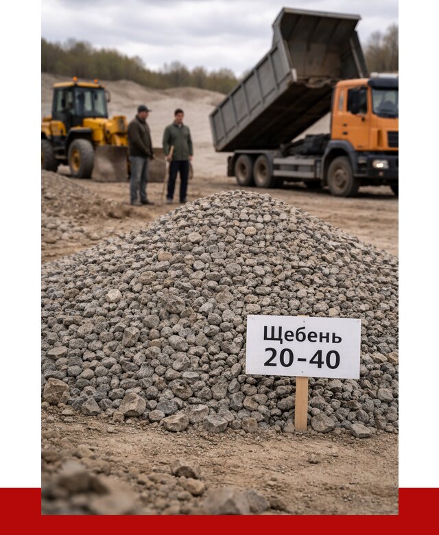 Бетонный щебень фракция 20-40 в Златоусте от 2526 р. | ПРОНЕРУДЗлт