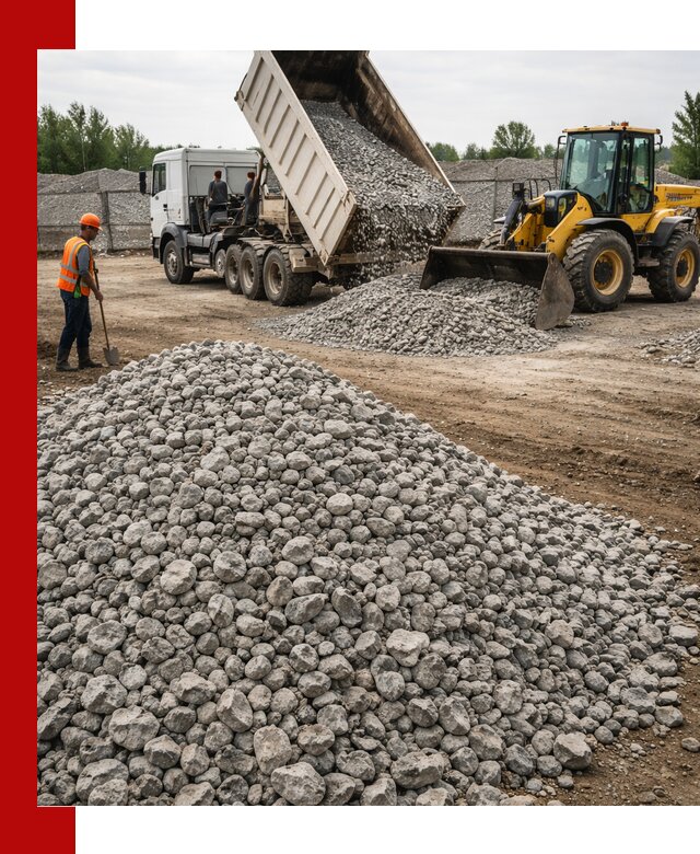 Доставка бетонного щебня фракции 40-70 в Златоусте