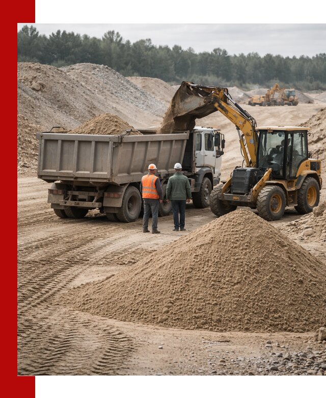 Карьерный среднезернистый песок с доставкой в Златоусте