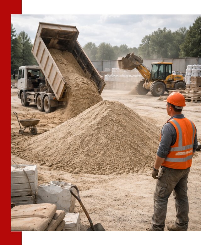 Доставка строительного песка с самосвалом в Златоусте