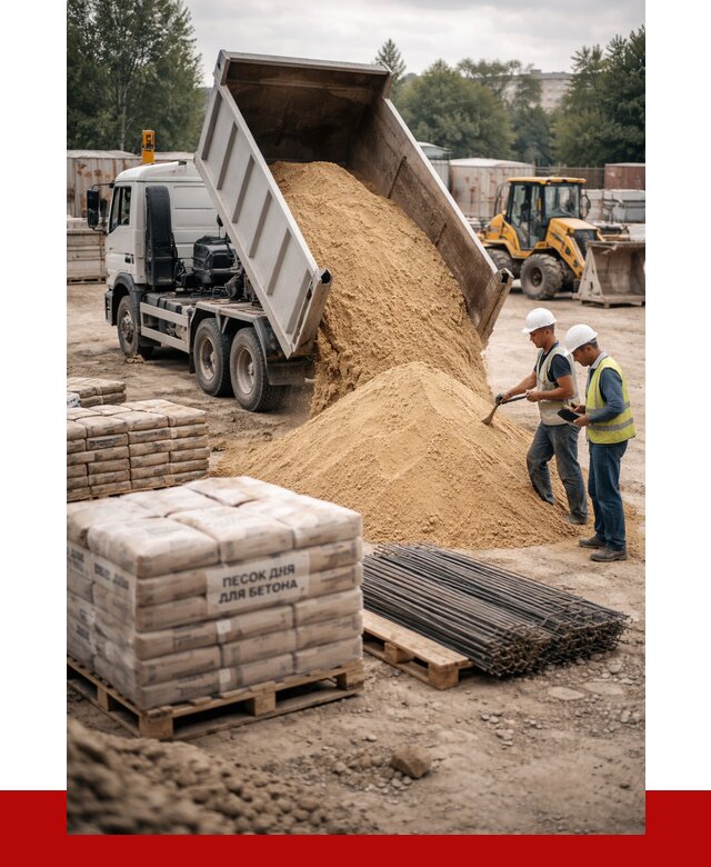 Песок для бетона в Златоусте от 2578 р. с доставкой, ПРОНЕРУДЗлт