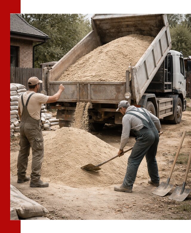 Песок для штукатурки с доставкой в Златоусте качественный и чистый