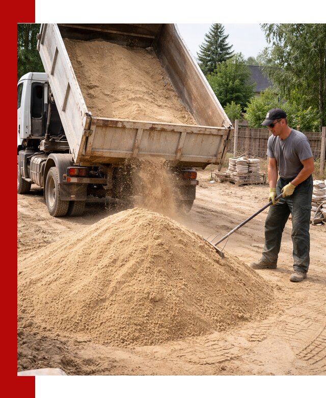 Доставка сухого песка самосвалами в Златоусте