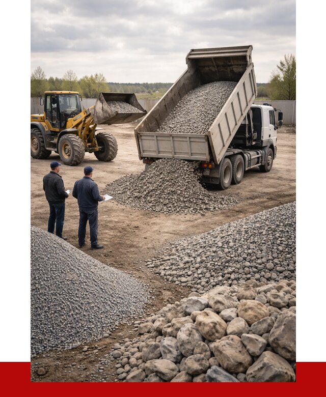 Гравий и камень с доставкой в Златоусте от 4330 р. - ПРОНЕРУДЗлт