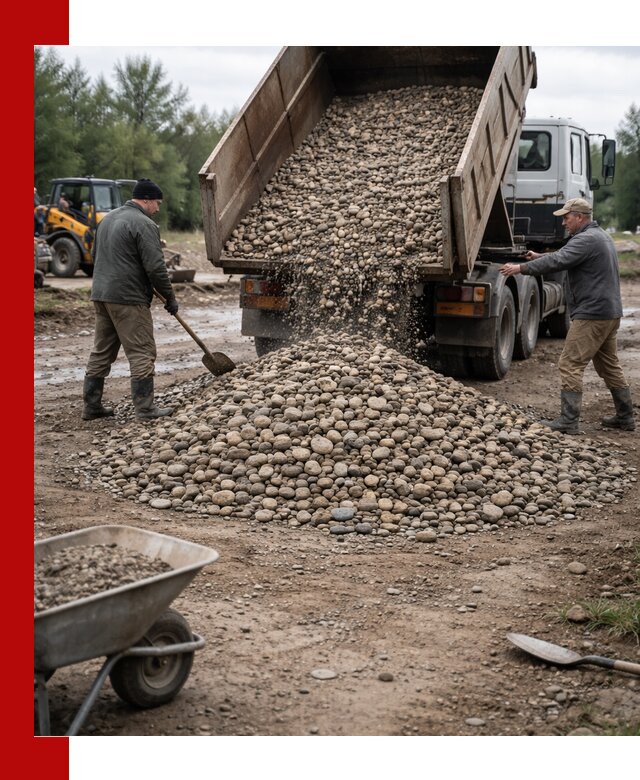 Доставка гальки речной оптом и в розницу в Златоусте