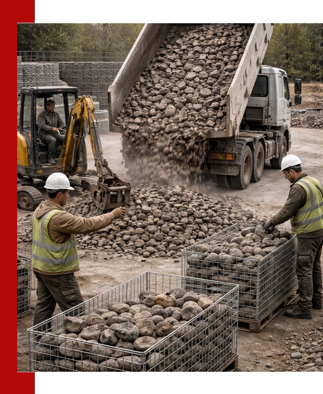 Камень для габионов фракция 100–201 в Златоусте