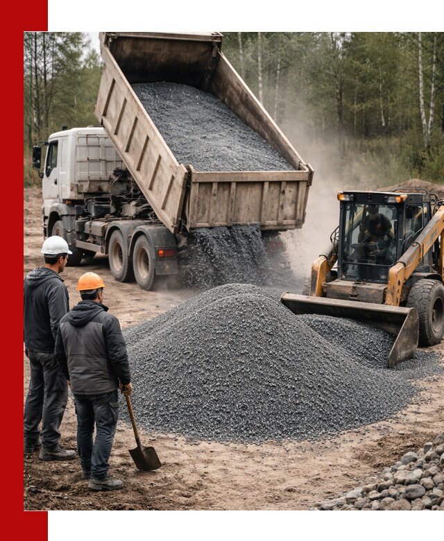 Гранитный отсев 0-5 с доставкой и разгрузкой в Златоусте