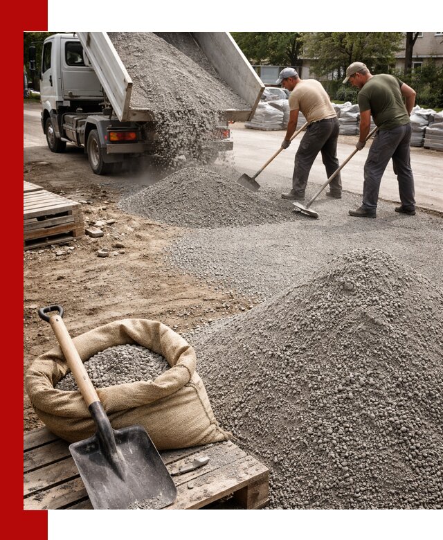 Отсев для тротуарной плитки в Златоусте — доставка и укладка