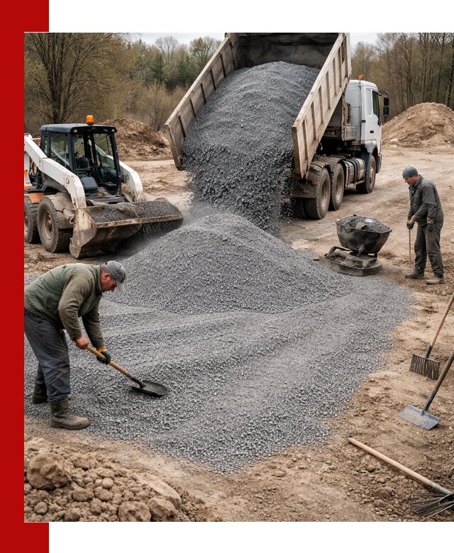 Отсев для подсыпки в Златоусте — доставка и подсыпка на участок