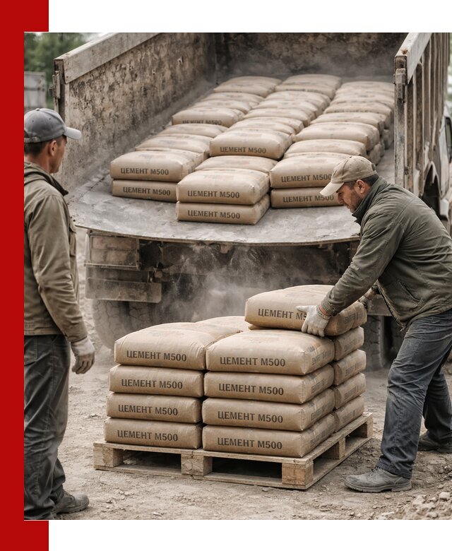 Цемент М500 с доставкой самосвалом в Златоусте