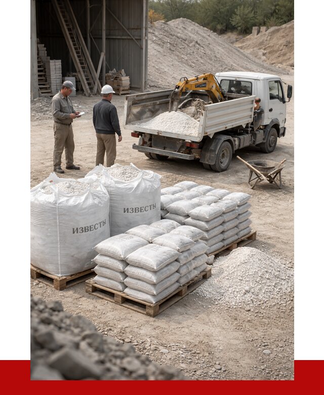 Известь строительная в Златоусте с доставкой от 4330 р. | ПРОНЕРУДЗлт