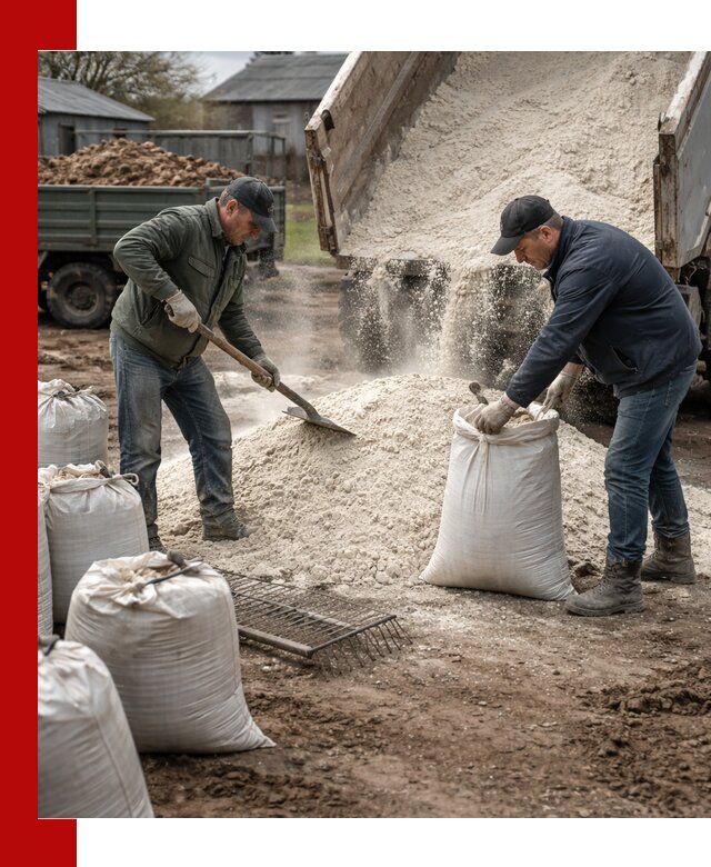 Доставка извести пушонки в Златоусте оптом и мелким оптом