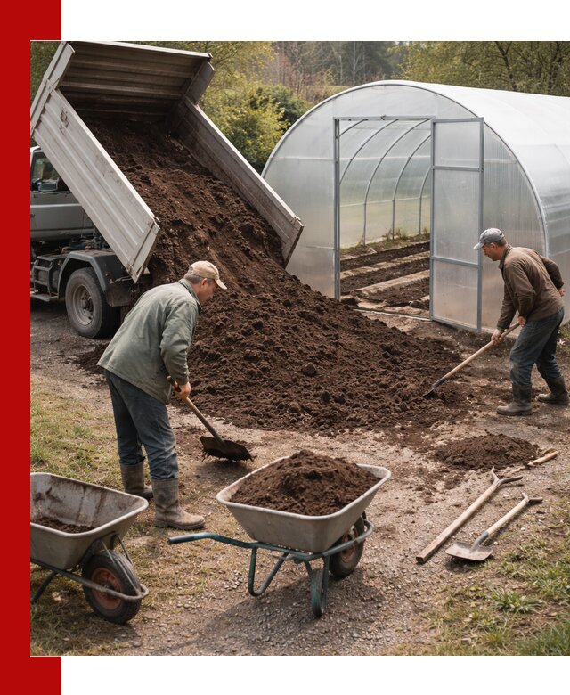 Грунт для теплицы с доставкой в Златоусте — плодородный субстрат под растения