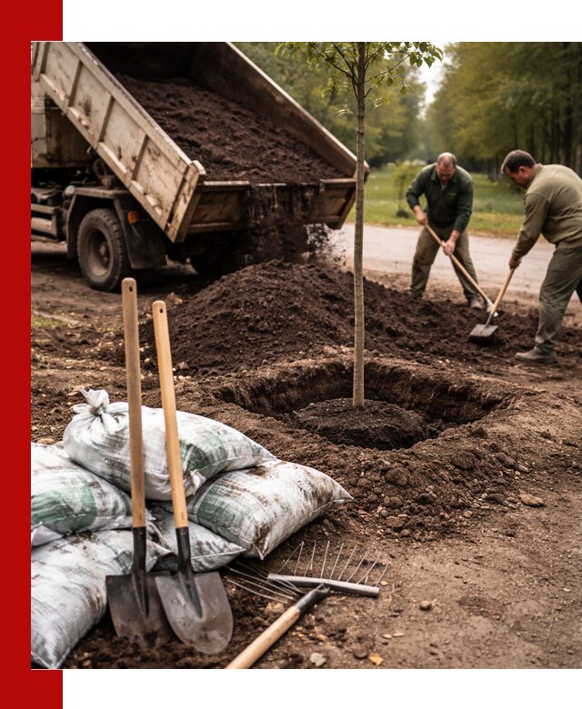 Грунт для посадки деревьев в Златоусте — доставка и подготовка почвы