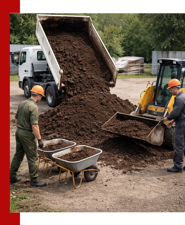 Доставка торфо-земляной смеси в Златоусте для огорода и ландшафта