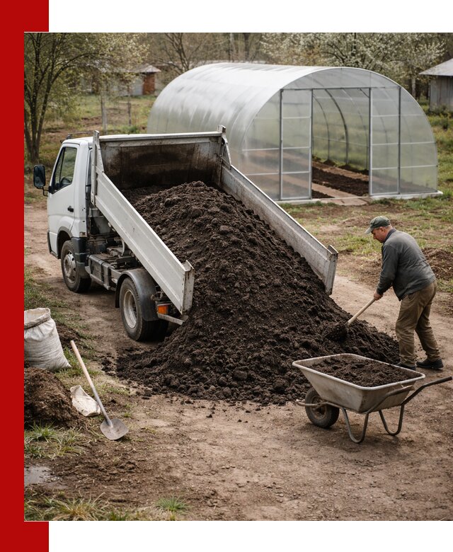 Чернозем для теплицы с доставкой в Златоусте