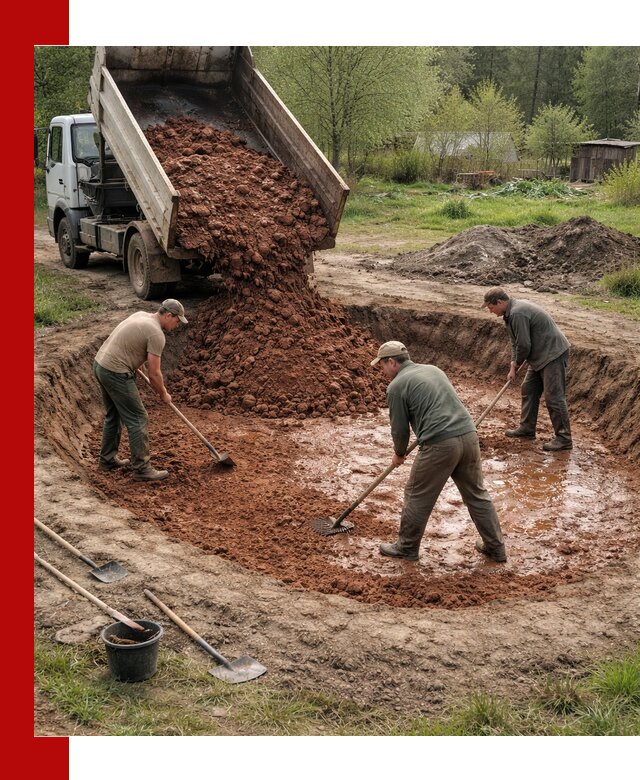 Купить качественную глину для пруда в Златоусте