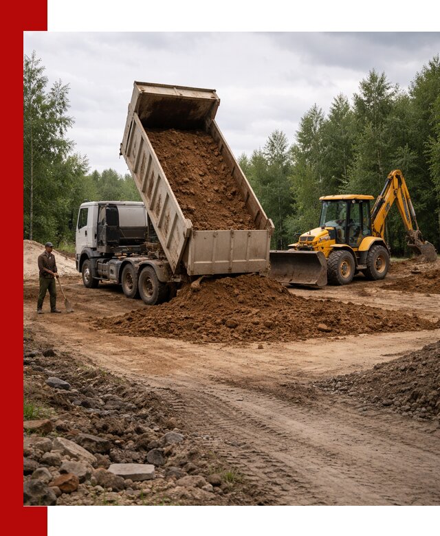 Доставка суглинка самосвалами в Златоусте подсыпка и планировка