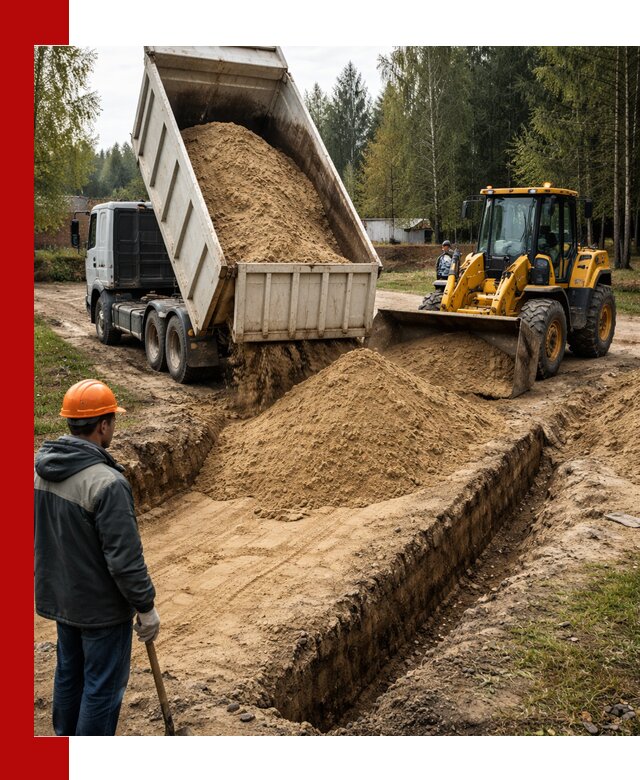 Доставка песчаного грунта в Златоусте для строительных работ