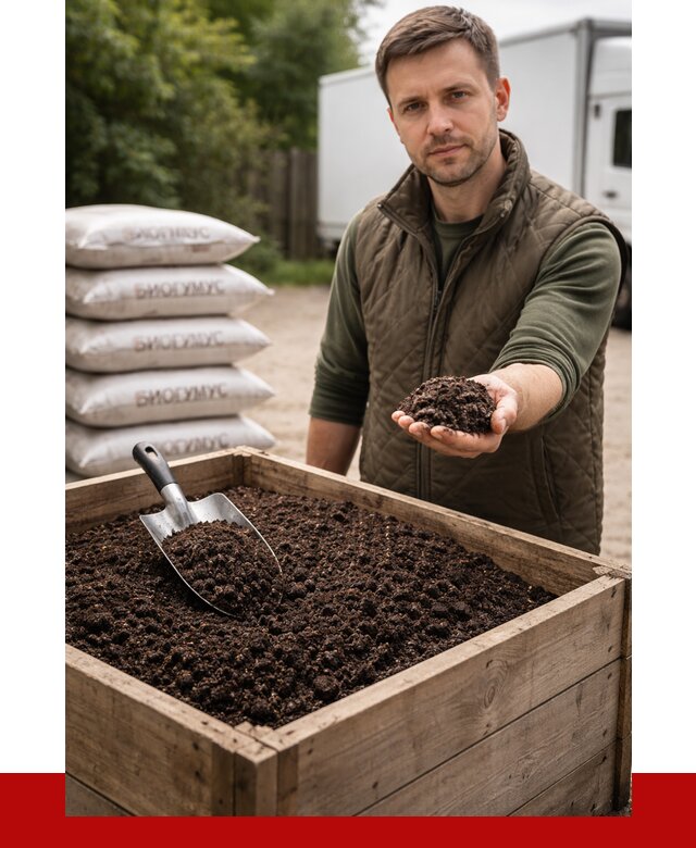 Купить биогумус в Златоусте с доставкой от 8764 р. за куб | ПРОНЕРУДЗлт