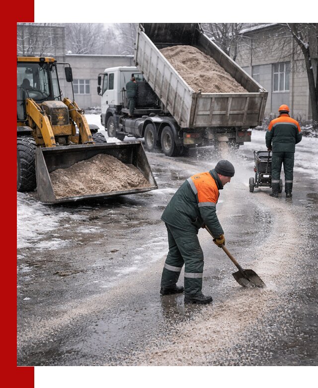 Реагент против гололеда с доставкой и нанесением в Златоусте