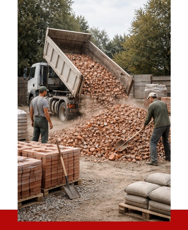 Бой кирпича в Златоусте с доставкой от 4330 руб/куб | ПРОНЕРУДЗлт