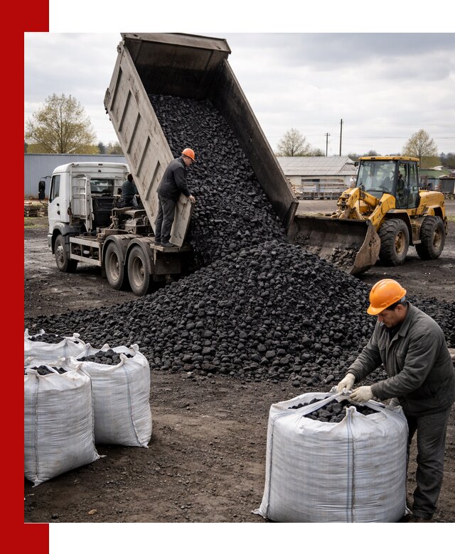 Доставка каменного угля в Златоусте оптом и в розницу