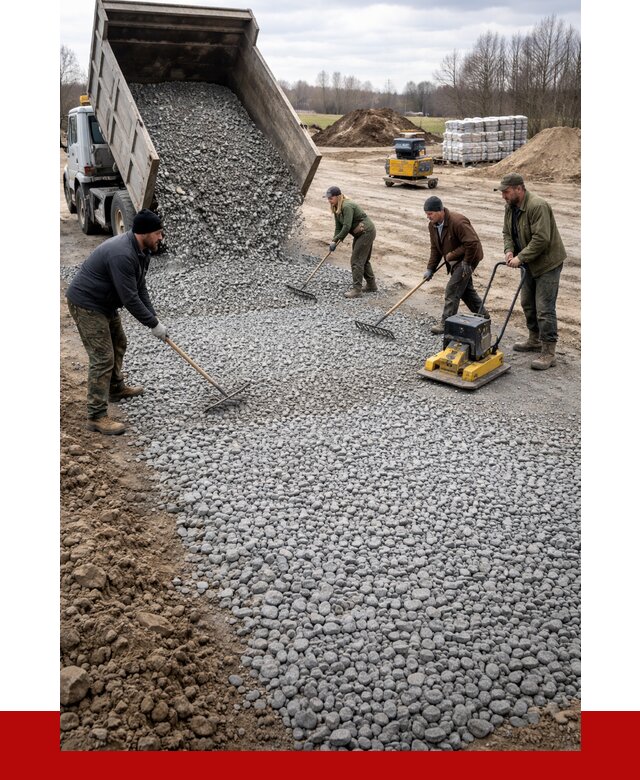 Устройство щебеночной подушки в Златоусте от 4640 р. ПРОНЕРУДЗлт