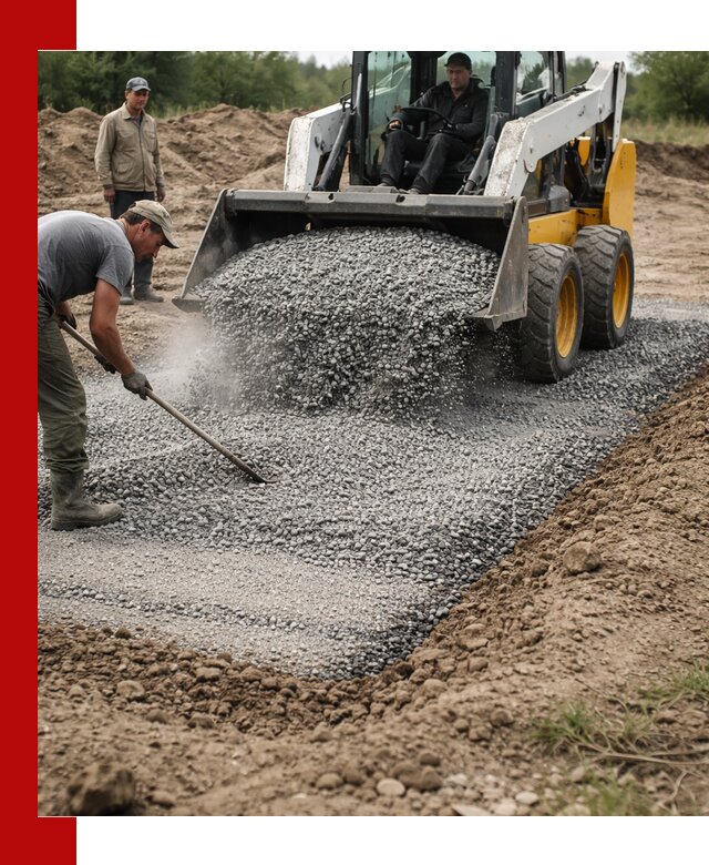 Устройство щебеночной подушки в Златоусте для дорог и фундаментов